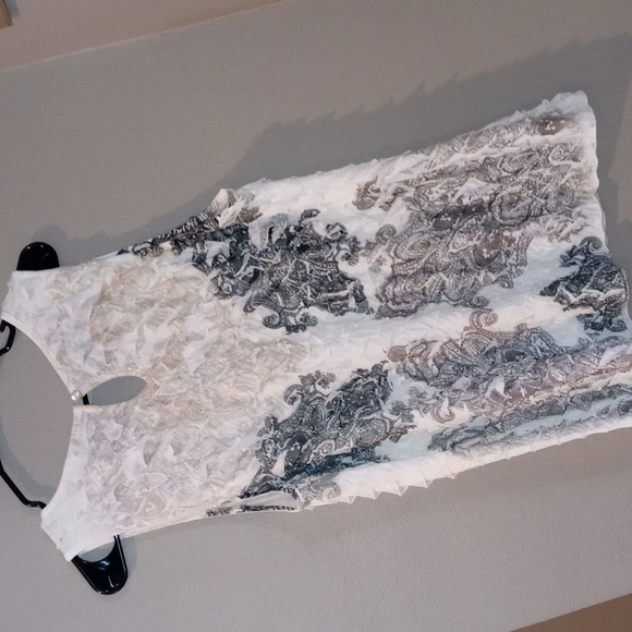 Janeric Layered Ruffle Tank Blouse 1x NWT - Picture 4 of 4